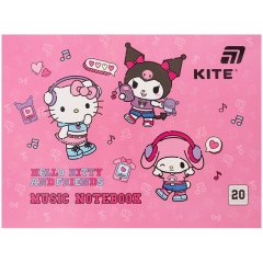Тетрадь для нот А5, 20 л, Hello Kitty HK26-405