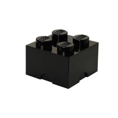Чотирьохточковий чорний контейнер для зберігання Х4 Lego 40031733