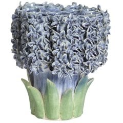 Декоративная ваза 30x29x32,5 cm FLOWER, керамика, зелено-голубая Light&Living 5778580