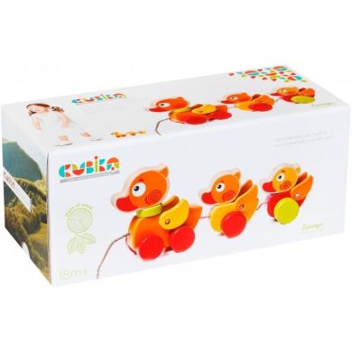 Деревянная игрушка Cubika Странствующие утята 1 деталь 13722, Разноцветный