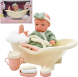 Игрушечная ванночка с куклой и аксессуарами W6915A