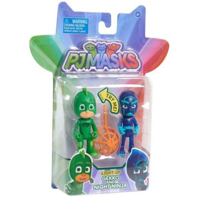 Игровой набор PJ Masks Гекко светящийся и Ночной Ниндзя 2 шт. 8 см 24888