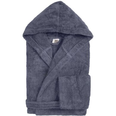 Халат PERLA с капюшоном, Размер M, DENIM Biancoperla Синий
