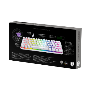Клавіатура дротова Razer Huntsman mini Mercury Edition Purple Switch ENG RZ03-03390300-R3M1