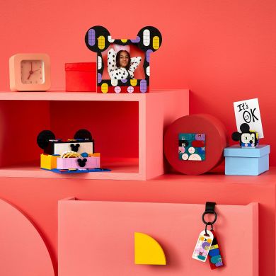 Конструктор Коробка «Знову до школи» з Міккі та Мінні Маусами LEGO Dots 41964