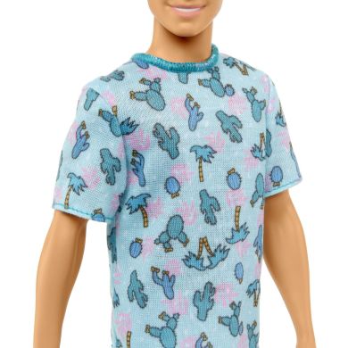Кукла Кен Модник в футболке с кактусами HJT10