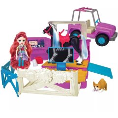 Кукла та лошадь у загоні з аксесуарами Winner's Stable Deluxe Vet Trailer 35,5x51x16,5 см 53190