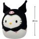 Мягкая игрушка SQUISHMALLOWS серии Хелоу Китти ХЕЛОУ КИТТИ В ОБРАЗЕ КУРОМЫ (20 см) SQSN00388