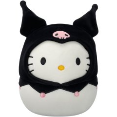 Мягкая игрушка SQUISHMALLOWS серии Хелоу Китти ХЕЛОУ КИТТИ В ОБРАЗЕ КУРОМЫ (20 см) SQSN00388