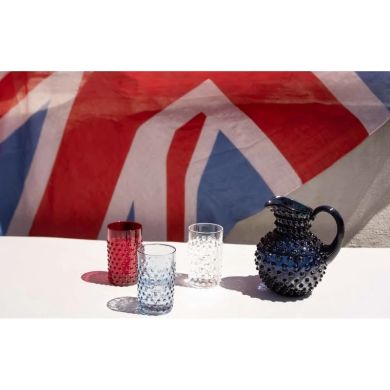 Набір 4шт склянок Underlay Blue Smoke Hobnail KLIMCHI 21013/200-334/27/4