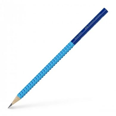 Олівець чорнографітнй Faber-Castell Grip 2001 TWO TONE В, корпус блакитний + синій 29917