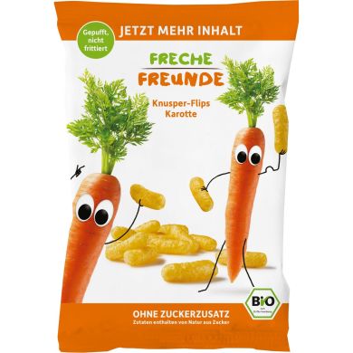Органічні кукурудзяні палички з морквою, без солі Freche Freunde 523070 4260618523070