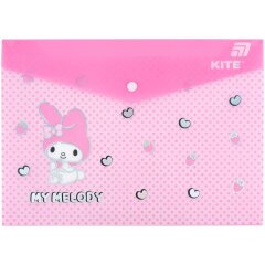 Папка на кнопке А4, Hello Kitty Kite HK25-244-3