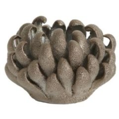 Подсвечник для свечи-таблетки &Oslash;10,5x7,5 см SERINA, фарфор, бронзовый Light&Living 7793650