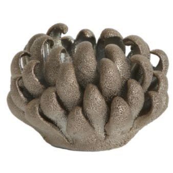 Подсвечник для свечи-таблетки &Oslash;10,5x7,5 см SERINA, фарфор, бронзовый Light&Living 7793650