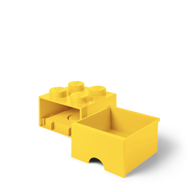 Блок-контейнер з висувними ящиками LEGO Storage Brick Drawer 8, жовтий 40051732