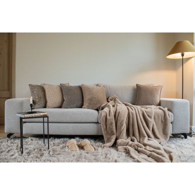 Плед RUBY 150x200 см, серо-коричневый Tiseco 3611TAUPE