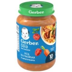 Пюре Gerber Ласощі по-італійськи 190 г 12366345 7613036460941