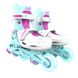Роликовые коньки Neon Inline, размер 34-37, бирюзовый NT08T4