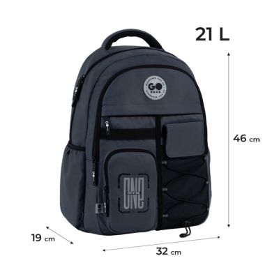 Рюкзак GoPack Education Teens 184 темно-серый GO26-184L-4