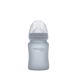 Стеклянная детская бутылочка Everyday Baby 150мл с силиконовой защитой 10211, Серый