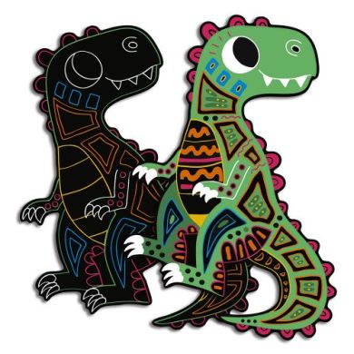 Скретч-картки Janod Динозаври J07889