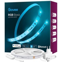 Стрічка світлодіодна розумна Govee H615A LED Strip Lights, 5м, RGB, WI-FI/Bluetooth, мікрофон, білий H615A3A3