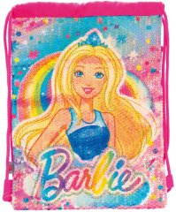 Сумка-мешок детская Yes DB-11 Barbie Sequins Для девочек 0,1 кг 0,957 л 556561, Розовый