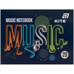 Тетрадь для нот А5, 20 л, Music K26-405