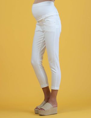 Штани для вагітних Attesa Slim Fit Boyfriend S Білий 2156/058.100 TES:068 COD.
