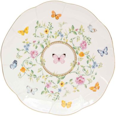 Десертная тарелка из фарфора &Oslash;21см DANCING BUTTERFLIES POZZI MILANO 3122DANB, 21