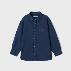 Джинсовая рубашка Better Cotton для мальчика Mayoral 92 Синий 4112