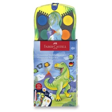 Краски 12 цветов Динозавр Connector Faber-Castell 125036