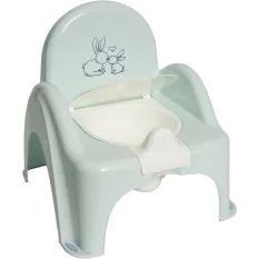Горшок-стульчик Зайчики с музыкой Салатовый Tega baby PO-065-105