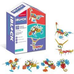 Іграшка конструктор IBLOCK арт PL-921-314, 74 деталей, у коробці 18,5*24,5*8 см