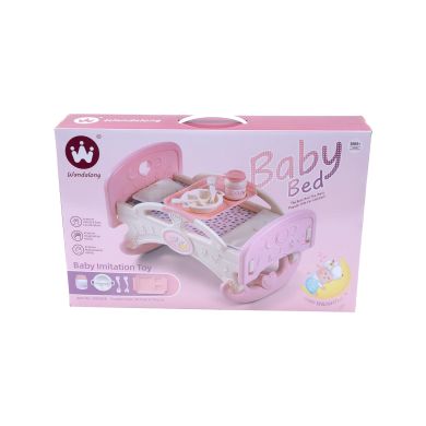Игрушечная кроватка для куклы с набором аксессуаров 41 х 20 см W6905B
