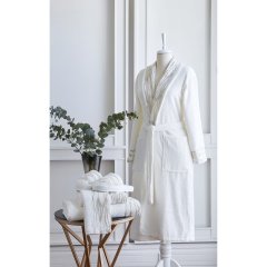 Комплект для ванны DIOR CREAM (халат S/M, 2 полотенца, тапочки) PEPPERHOME DIOR 0802