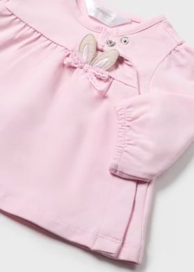 Комплект повзунки закрита ніжка, блуза довгий рукав 2B, р.56 Рожевий Mayoral 1529