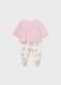 Комплект ползунки закрытая ножка, блуза длинный рукав 2B, р.56 Розовый Mayoral 1529