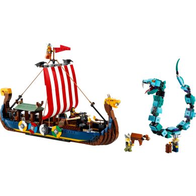 Конструктор Корабль викингов и Мидгардский змей LEGO Creator 31132