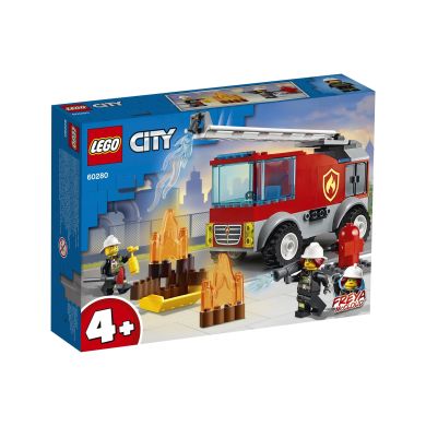Конструктор LEGO City Пожежна машина із драбиною 88 деталей 60280