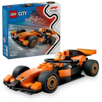 Конструктор Пілот F1 з автомобілем для перегонів команди McLaren LEGO City 60442