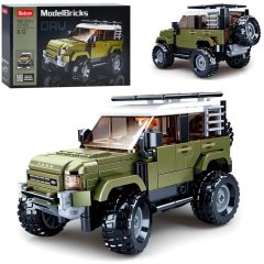 Конструктор SLUBAN M38-B1015 Model Bricks: Джип SUV зеленый, 317 дет.