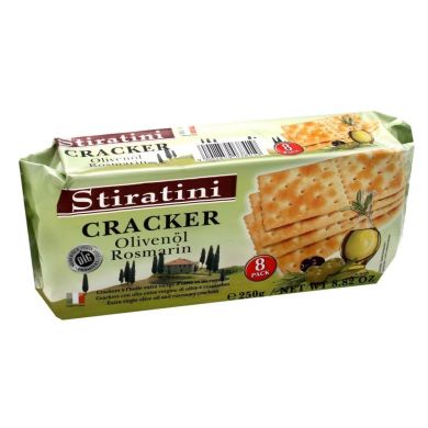 Крекеры с оливковым маслом и розмарином STIRATINI т/п 250 г 9002859038419