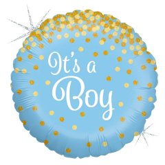 Кулька фольгована блакитна It's Boy 215195