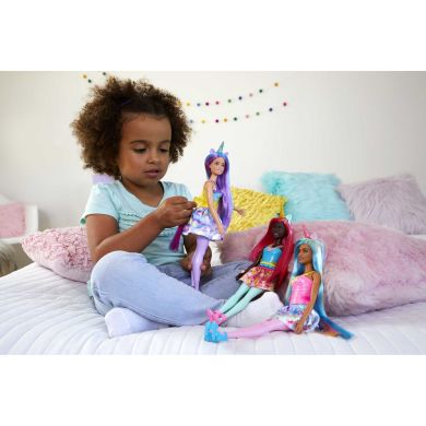 Кукла-единорог в светло-розовом стиле серии Дримтопия Barbie Барби HGR21