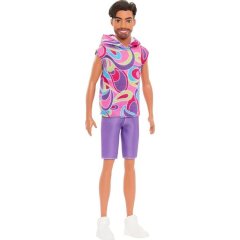 Лялька Кен Модник у вінтажному худі з коротким рукавом Barbie HRH26