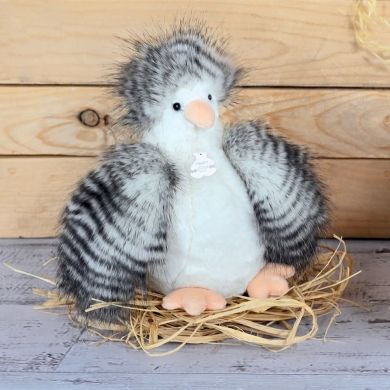 Мягкая игрушка Белая курочка, 20 см DouDou HO3217