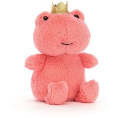 М'яка іграшка Jellycat (Джеллі кет) Рожеве Жабеня у короні 12 см CC3P