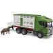 Набор игрушечных. Автомобиль Scania Super 560R для перевозки животных с коровой Bruder 03548